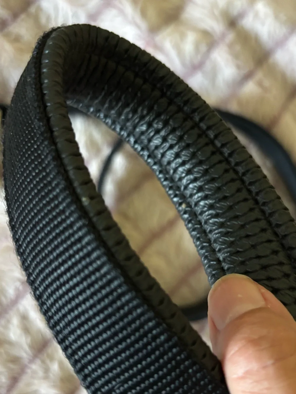 Black Nylon Leash with Comfort Grip Loop 6.5’ Long